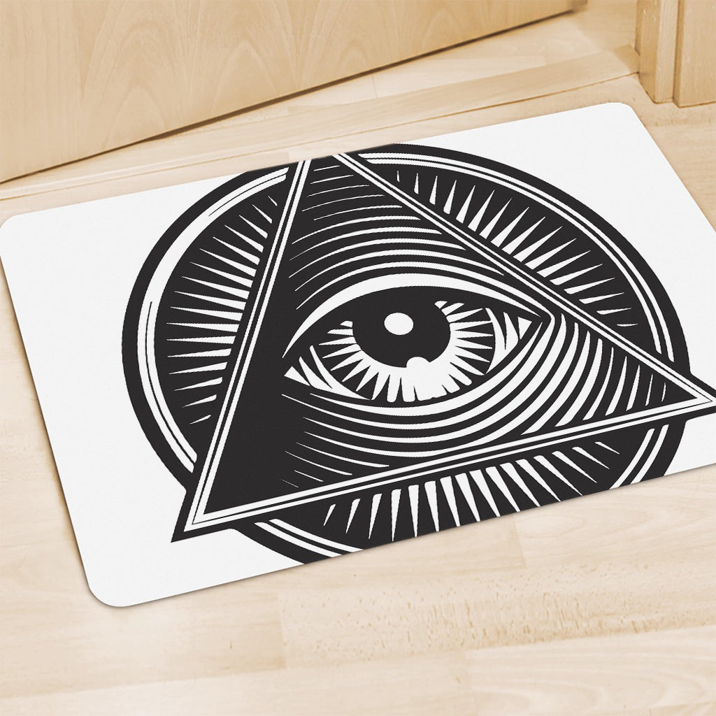 Illuminati Symbol Print Polyester Doormat