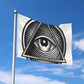 Illuminati Symbol Print Polyester Flag