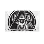 Illuminati Symbol Print Polyester Flag