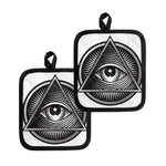 Illuminati Symbol Print Pot Holders