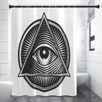 Illuminati Symbol Print Premium Shower Curtain