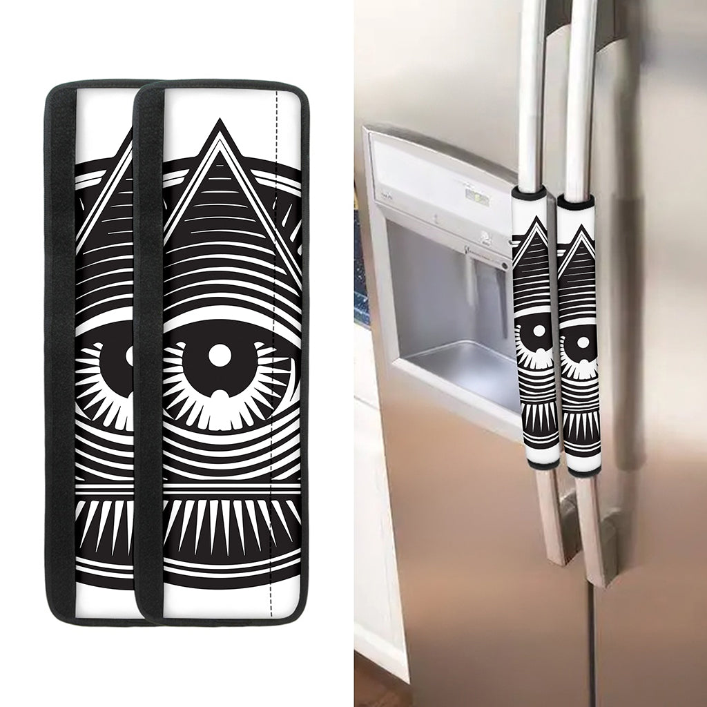 Illuminati Symbol Print Refrigerator Handle Covers