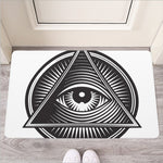 Illuminati Symbol Print Rubber Doormat