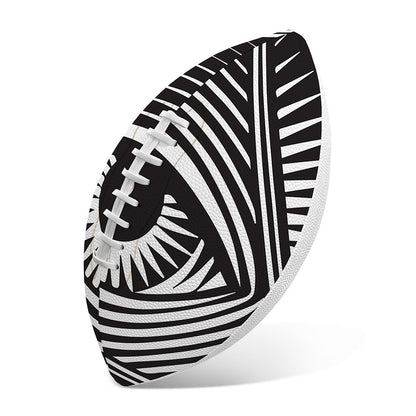 Illuminati Symbol Print Rugby Ball