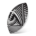 Illuminati Symbol Print Rugby Ball