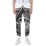 Illuminati Symbol Print Scuba Joggers
