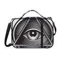 Illuminati Symbol Print Shoulder Strap Bible Bag