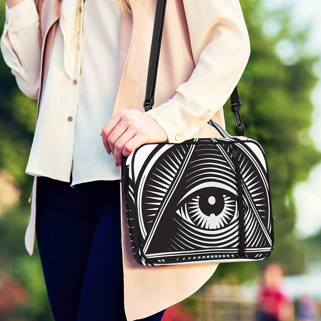 Illuminati Symbol Print Shoulder Strap Bible Bag