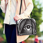 Illuminati Symbol Print Shoulder Strap Bible Bag