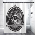 Illuminati Symbol Print Shower Curtain