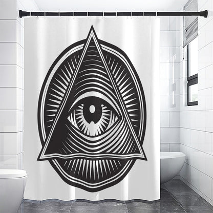 Illuminati Symbol Print Shower Curtain