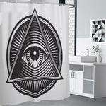 Illuminati Symbol Print Shower Curtain
