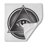 Illuminati Symbol Print Silk Bandana