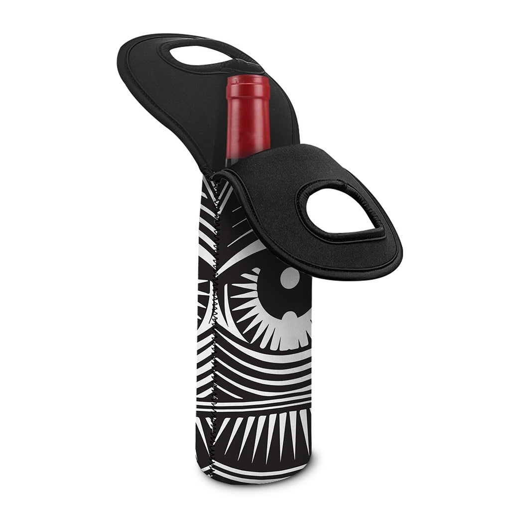 Illuminati Symbol Print Single Neoprene Wine Tote