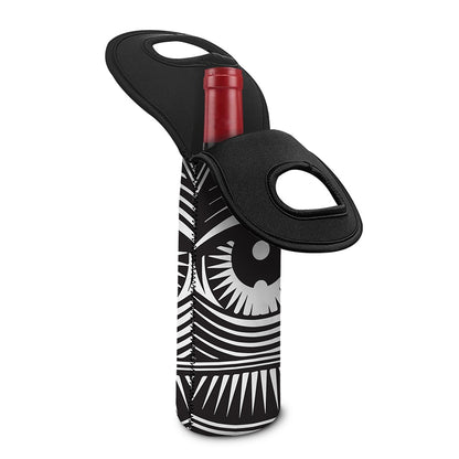 Illuminati Symbol Print Single Neoprene Wine Tote