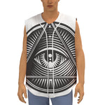 Illuminati Symbol Print Sleeveless Baseball Jersey