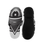 Illuminati Symbol Print Slippers