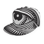 Illuminati Symbol Print Snapback Cap