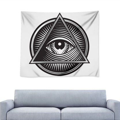 Illuminati Symbol Print Tapestry