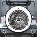 Illuminati Symbol Print Tire Cover With Camera Hole