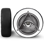 Illuminati Symbol Print Tire Cover With Camera Hole