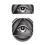 Illuminati Symbol Print Toilet Lid And Tank Cover Set