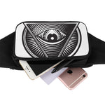 Illuminati Symbol Print Waist Bag