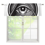 Illuminati Symbol Print Window Valance