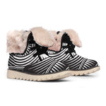 Illuminati Symbol Print Winter Boots