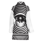 Illuminati Symbol Print Women's Bathrobe