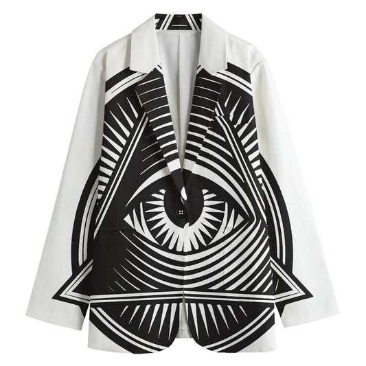 Illuminati Symbol Print Women's Blazer