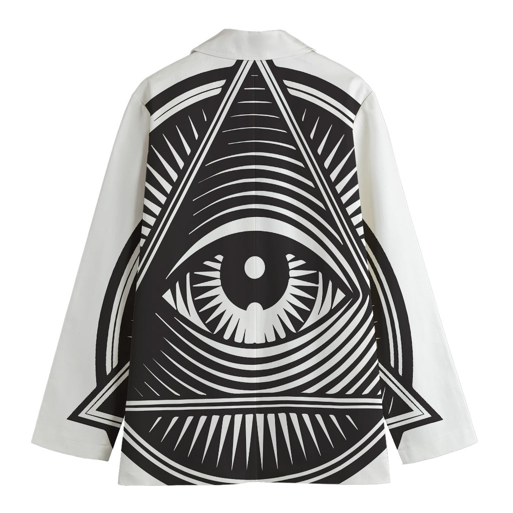 Illuminati Symbol Print Women's Blazer