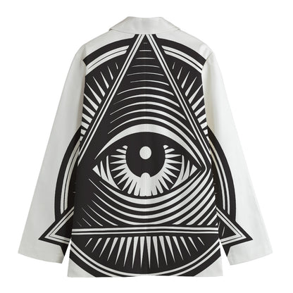 Illuminati Symbol Print Women's Blazer