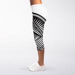 Illuminati Symbol Print Women's Capri Leggings