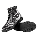 Illuminati Symbol Print Work Boots
