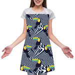 Illusion Toucan Print Adjustable Apron