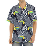 Illusion Toucan Print Aloha Shirt