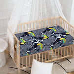 Illusion Toucan Print Baby Crib Sheet