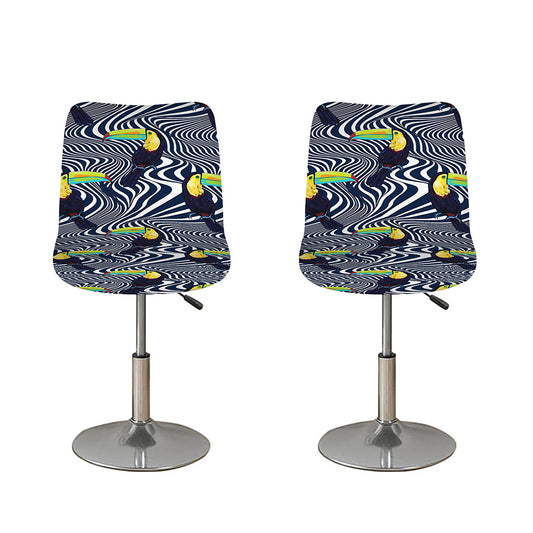 Illusion Toucan Print Bar Stool Covers