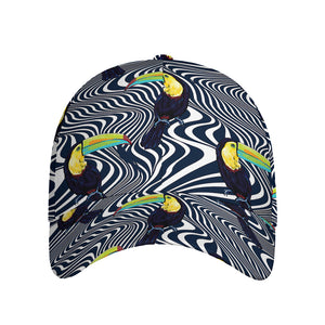 Illusion Toucan Print Baseball Cap