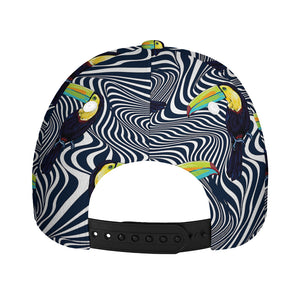 Illusion Toucan Print Baseball Cap