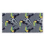 Illusion Toucan Print Beach Towel