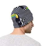 Illusion Toucan Print Beanie