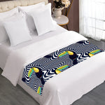 Illusion Toucan Print Bed Runner