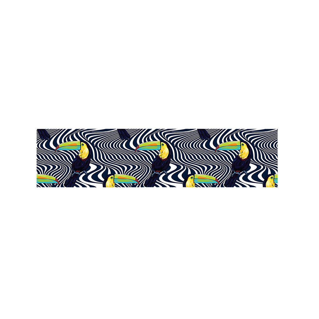Illusion Toucan Print Bed Runner