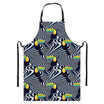 Illusion Toucan Print Bib Apron With Pocket