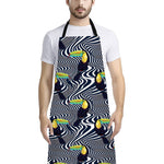 Illusion Toucan Print Bib Apron With Pocket