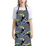 Illusion Toucan Print Bib Apron With Pocket