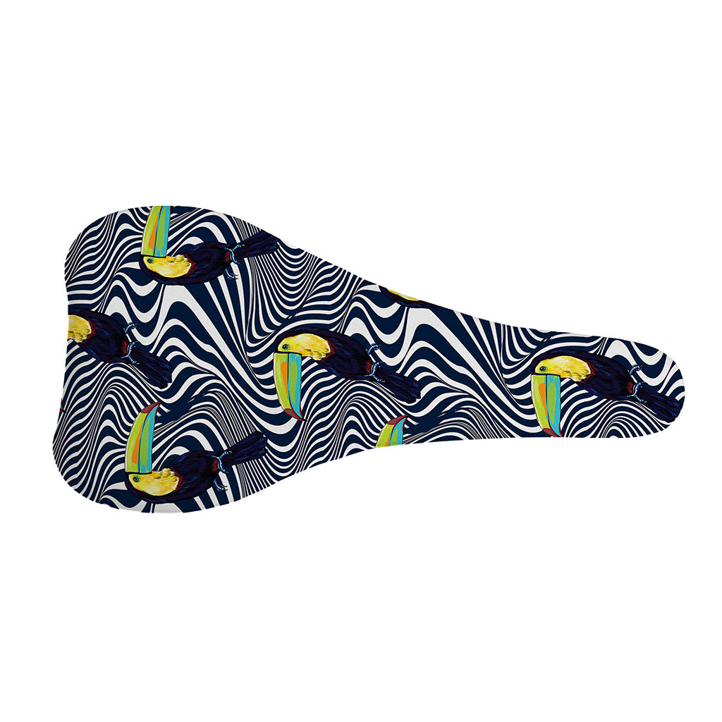 Illusion Toucan Print Bicycle Seat Cover