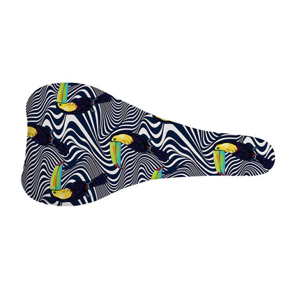 Illusion Toucan Print Bicycle Seat Cover